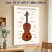 Violin Anatomy Painting Poster, Clear Labeled Educational Illustration Poster, Informative Guide To Violin Components, Ideal For Music Classrooms And_maomaolike.com