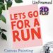 Running Motivational Painting Poster, Bold Red Typographic Poster, Inspiring Running Quote Decor Ideal For Gym, Home Workout Area And Hallway_maomaolike.com