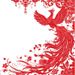 Chinese Style Phoenix Plastic Paper-Cut Finished Product For Bedroom Glass Doors And Windows Waterproof Window Flowers_maomaolike.com