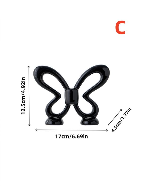1pc Small Fresh Style Butterfly Shape Design Ceramic Candle Holder Can Be Used As An Ornament To Display The Candle Holder_maomaolike.com