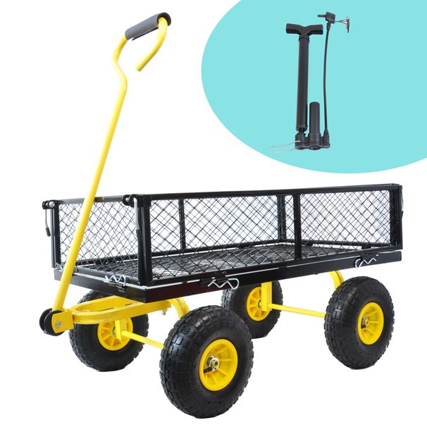 Wagon Cart Garden Cart Trucks Make It Easier To Transport Firewood_maomaolike.com