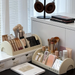 Lipstick Eyeshadow Makeup Brush Storage Integrated Cosmetic Rack High-end Skincare Organizer Box Socialite Style_maomaolike.com