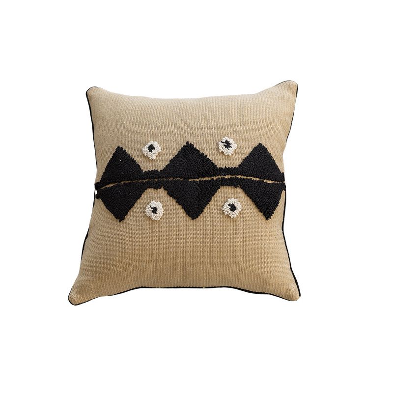 New High-End Three-Dimensional Towel Embroidery Nordic Ins Style Sofa Decorative Cushion Internet Celebrity Zebra Pillow_maomaolike.com