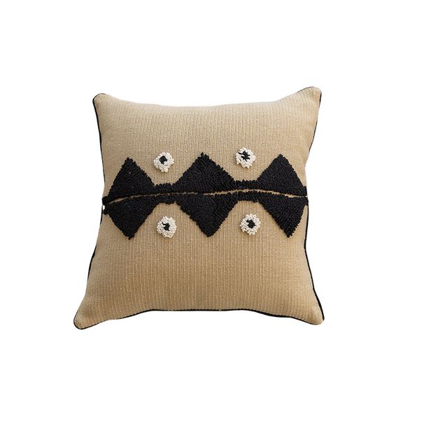 New High-End Three-Dimensional Towel Embroidery Nordic Ins Style Sofa Decorative Cushion Internet Celebrity Zebra Pillow_maomaolike.com