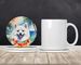 American Eskimo Luau Large Sandstone Coasters Pack Of 4 Absorbent Round Coasters Decor Gifts For Men Or Women, 4 In, Multicolor_maomaolike.com