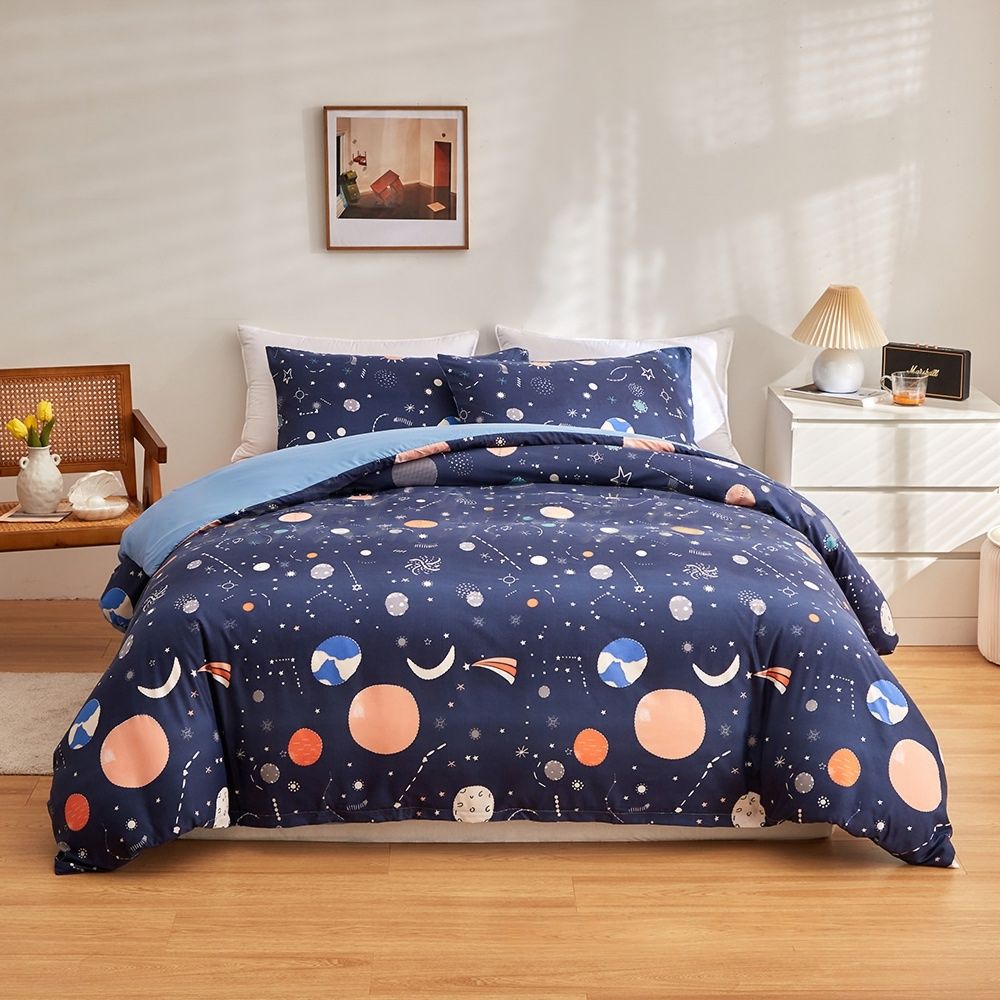 Butterfly Printed Series Soft Material Bedding Duvet Cover Quilt Cover Bedding Set In Soft Polyester_maomaolike.com