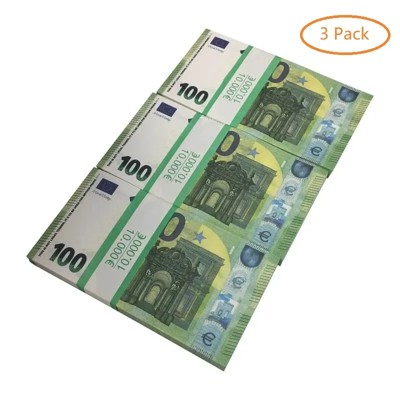 50% Size Prop Copy Toy Euros Realistic Fa K E U K Banknotes Paper Money Party Supplies Pretend Double Sided Billet Euro_maomaolike.com