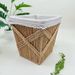 High-Value Handmade Straw Desktop Trash Can Storage Organizer Miscellaneous Dirty Clothes Snack Basket New Model_maomaolike.com