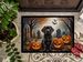Chocolate Labrador Retriever Spooky Halloween Doormat Front Door Mat Indoor Outdoor Rugs For Entryway, Non Slip Washable Low Pile, 24H X 36W_maomaolike.com