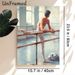Male Ballet Dancer Painting Poster, Warm Impressionist-style Barre Stretching Scene Poster, Graceful Artistic Wall Decor Suitable For Dance Studio_maomaolike.com