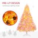 6' Tall Prelit Christmas Tree Douglas Fir Artificial Christmas Tree With Realistic Branches, 250 Warm White LED Lights And 1000 Tips_maomaolike.com