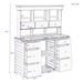 Garden Potting Bench Table, Rustic And Sleek Design With Multiple Drawers And Shelves For Storage_maomaolike.com