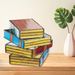 Stained Glass Stacked Books Lamp Resin Crafts Table Lamp_maomaolike.com