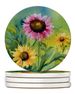 Kentucky Goldenrod In Watercolor Large Sandstone Coasters Pack Of 4 Absorbent Round Coasters Decor Gifts For Men Or Women, 4 In, Multicolor_maomaolike.com