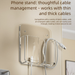 Mobile Holder, No-Drill Bedside Rack, Charging Storage Box, Bathroom Wall-Mounted Phone Box_maomaolike.com
