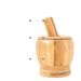 Mortar Household Manual Solid Wood Crusher Bamboo Crushing Paste Tool Medicine Grinding Pestle Garlic Jar Wooden_maomaolike.com