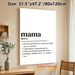 Mama Definition Painting Poster, Minimalist Black-and-white Typographic Poster, Heartfelt Tribute To Mothers, Ideal For Home Bedroom, Living Room Wall_maomaolike.com