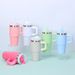 Mini 14oz Stainless Steel Tumbler Insulation Coffee Cup Water Bottle With Straw In-Car Vacuum Flasks Mug For Holiday_maomaolike.com