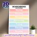 German Days Of The Week Painting Poster, Soft Gradient Color Block Poster, Clear Bilingual Layout To Learn German Weekdays, Suitable For Study Rooms_maomaolike.com