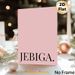 JEBIGA Typography Painting Poster, Minimalist Black Lettering On Soft Blush Tone Poster, Sleek Understated Decor Piece Suitable For Bedroom, Living_maomaolike.com