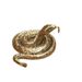 Solid Plated Zodiac Snake Table Ornament Cobra Antique-Style Small Copper Carving Handheld Piece Copperware Tea Pet_maomaolike.com
