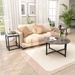 3-Piece Coffee Table Set Round Coffee Table And 2PCS Square End Tables_maomaolike.com
