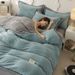 Removable And Washable With Cover Full Set Double Stitched Milk Velvet Winter Lamb Wool Cotton Quilt Thickened Wholesale_maomaolike.com