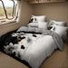 4 Piece Soft All-Season Washed Microfiber And Viscose Comforter Set , With Comforter, Sheet, Pillowcases & Shams, Print, Flowerd, Moisture-Wicking, Silky Soft Texture, Cooling, Breathable, Easy Care_maomaolike.com