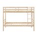 Twin Over Twin Bunk Bed With Ladder,Wooden Bunk Bed With High Guardrail And Ladder For Kids, Teens, Dorm Rooms, And Guest Rooms,No Box Spring Needed,White_maomaolike.com