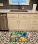 Freesias In Watercolor Memory Foam Kitchen Mat Machine Washable Anti-Fatigue Mat Cushion Comfort Bath Mat Or Kitchen Rug_maomaolike.com