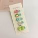 Unisex 5 cards of acrylic cartoon bow hairpins for kindergarten babies and children, all-inclusive and no-damage hair side clips_maomaolike.com