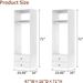 Closet Organizer System With Drawers,Walk In Closet Organizers And Storage, Wardrobe Closet With Closet Shelves, DIY Wooden Clothing Racks For Hanging Clothes (47" W X 16" D X 71" H)_maomaolike.com