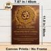 Gayatri Mantra & Om Symbol Painting Poster, Gilded Intricate Mandala Style Poster, Sacred Spiritual Design With Holy Verses, Ideal For Meditation_maomaolike.com