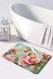 Delaware Peach Blossom In Watercolor Memory Foam Kitchen Mat Machine Washable Anti-Fatigue Mat Cushion Comfort Bath Mat Or Kitchen Rug_maomaolike.com