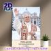 Pope Leo XIV Religious Painting Poster, Serene Warm-toned Snowy Vatican Scene Poster, Inspirational Faith-themed Decor Ideal For Home, Prayer Room_maomaolike.com