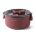 Round Portable Insulation Partitioned Lunch Box_maomaolike.com