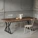 Wood Dining Table, Farmhouse 70.8" Kitchen Table For 6 People_maomaolike.com