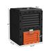Garden Compost Bin 80 Gallon Outdoor Large Capacity Composter Fast Create Fertile Soil Aerating Box, Orange_maomaolike.com