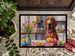 Decorating Easter Redbone Coonhound Doormat Front Door Mat Indoor Outdoor Rugs For Entryway, Non Slip Washable Low Pile, 24H X 36W_maomaolike.com