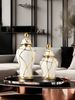 Ceramic Nordic Light Luxury Style Crack Vase Suitable For Living Room Tabletop, Fresh Flowers, Dried Flowers, Atmosphere Decoration, Ornament_maomaolike.com