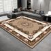 Living Room Rug Large Size Gorgeous Gold Frame Design Bedroom Rug Plush Thickened Machine Washable Thickened Underlay Interior Decorative Rug_maomaolike.com