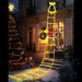 11 Ft Santa Claus Ladder Lights, Christmas Lights, Outdoor Ladder Lights_maomaolike.com
