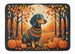 Dachshund Fall Memory Foam Kitchen Mat Machine Washable Anti-Fatigue Mat Cushion Comfort Bath Mat Or Kitchen Rug_maomaolike.com