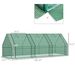 9' X 3' X 3' Portable Mini Greenhouse Outdoor Garden With Large Zipper Doors And Water/UV PE Cover_maomaolike.com