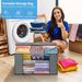 6PCS Non-woven Fabric Clothing Storage Bags, Wardrobe Cotton Quilt Storage Bags, Visible, Portable, And Washable_maomaolike.com