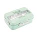 Split Microwaveable Oven Lunch Box With Stainless Steel Tableware_maomaolike.com