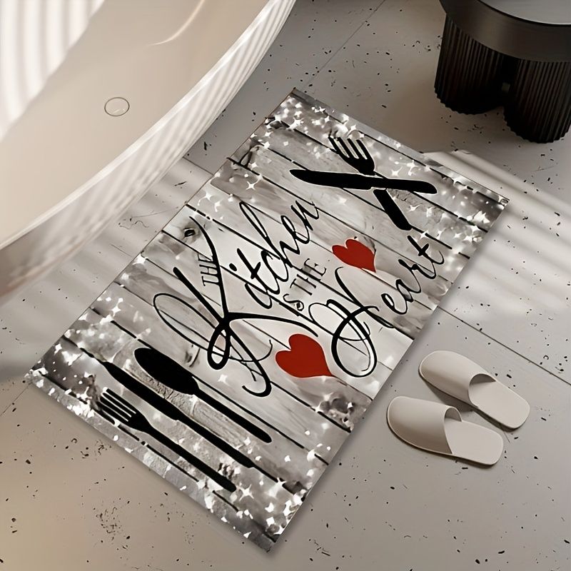1PC Kitchen Mat Kitchen Entryway Rug Durable Carpet Hallway Mat Machine Washable Suitable For Laundry Rooms & Other Home Decor_maomaolike.com