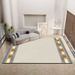 Living Room Rug Large Size Gorgeous Gold Frame Design Bedroom Rug Plush Thickened Machine Washable Thickened Underlay Interior Decorative Rug_maomaolike.com
