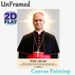 Pope Leo XIV Religious Painting Poster, Warm Luminous Portrait Poster, With Inspirational Faith Quote, Suitable For Home Or Prayer Space_maomaolike.com