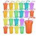 Non Sippr Rusabl Spill-Proof Drinking Cups With Lids And Straws For Birthday Party Travl Xmas Juic Mug Watr_maomaolike.com